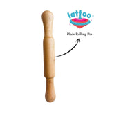 Durable wooden rolling pin for kids, ideal for creative craft and sensory play.